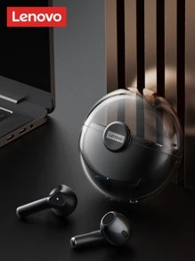 Auriculares inalámbricos con diseño de oído interno a prueba de ruido, sonido estéreo Hi-Fi y micrófono - Negro - Ver 1