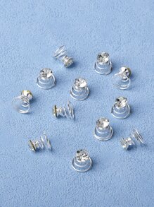 12 件皇家水钻装饰闪光发环 - 銀色 - 查看 2