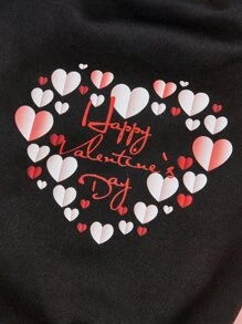 1入組愛心和標語圖案寵物運動衫 - 彩色 - 查看 5