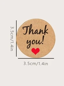 36 piezas Pegatina de regalo con estampado de slogan - Multicolor - Ver 3