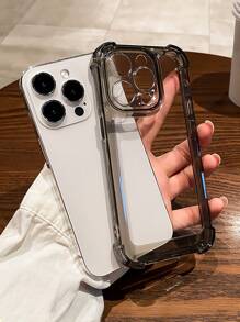 苹果极简厚透明手机壳兼容 iPhone 16 Pro Max/16/16 Pro/16 Plus/15/15 Pro Max/15 Pro/15 Plus/11/12/13/14 Pro Max/XS/XR/11 Pro/11 Pro Max/12 Pro/12 Pro Max/13 Pro/13 Pro Max/7 Plus/14 Pro/14 Pro Max/14 Plus/7 Plus/8 Plus/8/SE2 软壳 - 黑色 - 查看 2