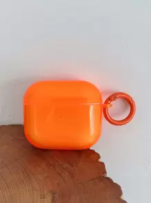 Apple Neon Orange Clear Case Compatible With Airpods Compatible With Airpods1/2 AirPods Pro - Orange - View 3