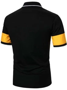 Manfinity Homme Hombres Camisa polo de color combinado - Multicolor - Ver 2