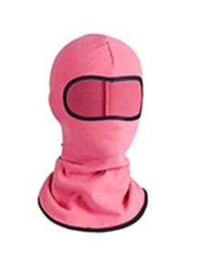 Contrast Binding Balaclava - Pink - View 2
