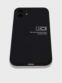 Battery Pattern Phone Case,International Version, Not The Domestic Version - Black - View 4