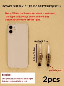 2入組自行車車輪安全出行燈 - 彩色 - 查看 4