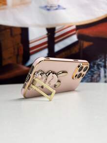 Galvanik tavşan dekoratif telefon kılıfı - Çok renkli - Görünüm 5