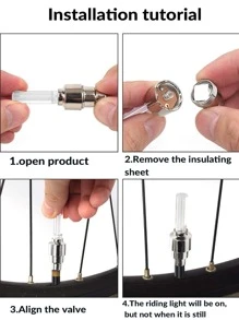 2入組自行車車輪安全出行燈 - 彩色 - 查看 7