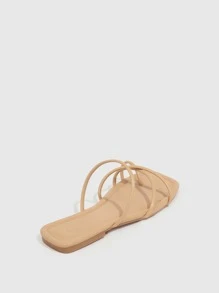 Styleloop Woman Shoes Cross Strap Thong Sandals For Summer