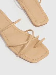 Styleloop Woman Shoes Cross Strap Thong Sandals For Summer