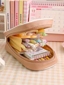 1pc Cartoon Graphic Pencil Case - Multicolor - View 2