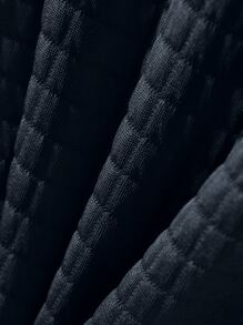 Manfinity Homme Loose Fit Men's Drop Shoulder Jacket With Flap Pockets (Without T-Shirt) - Navy Blue - View 4