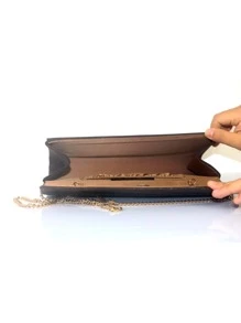 ly hợp Snakeskin In Chuỗi Thanh lịch - Cà phê nâu - Xem 5