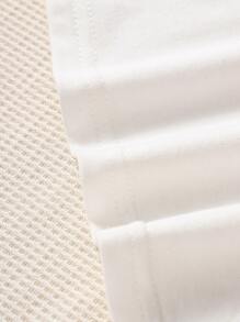 小女童字母圖案T恤 - 白色 - 查看 3