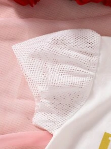 小女童字母圖案T恤 - 白色 - 查看 7