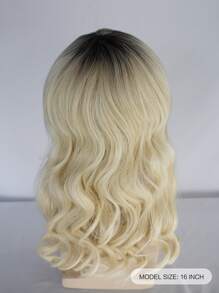 Tóc giả tổng hợp xoăn trung bình có tóc mái cho nam - Nhiều màu - Xem 3