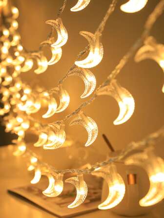 ไฟสตริง 10/20/40 Led 1.5/3/6M ตกแต่ง ดวงจันทร์ 1 ชิ้น
