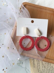 Pendientes con patrón de lunares - Multicolor - Ver 1