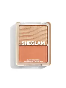 SHEGLAM Glam 101 Hybrid Highlighter & Blush Duo-Vienna Blush Highlighter Powder Palette Non-Fading Multi-Use Non-Greasy Shimmer Lightweight Smooth Blusher Christmas Winter Pink Rosa Blush Graduation Birthday Holiday Summer Fall Autumn Y2K Fancy Fashion Women Makeup Cosmetic Party Beach Travel Camping Outdoors School Campus Trip Festivals Decor Gift Present Rose Girl Cosplay Best Color Charm Vibe
