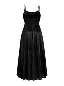 Celure Vestido de tirantes unicolor - Negro - Ver 2