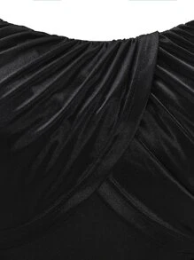 Celure Vestido de tirantes unicolor - Negro - Ver 5