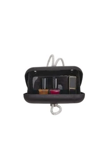 Nhẹ, Túi đựng đồ trang trí bằng kim cương nhỏ dành cho doanh nhân, Túi đựng hộp satin, Túi đựng đồ ăn tối Quyến rũ, thanh lịch, tinh tế, yên tĩnh Kim cương giả sang trọng dành cho cô gái dự tiệc, phụ nữ, cô dâu Hoàn hảo cho bữa tiệc, bữa tối/tiệc, cho - màu đen - Xem 2