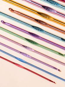 1入組隨機色勾織針 - 彩色 - 查看 3