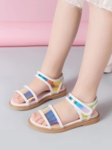 Girls Holographic Ankle Strap Sandals - Multicolor - View 5