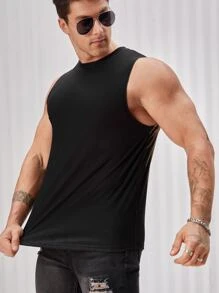 Manfinity NXTstreet 男士翅膀印花背心上衣 - 黑色 - 查看 4