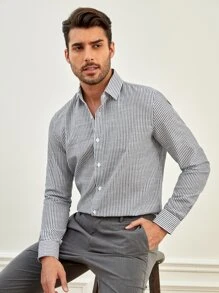 Manfinity VCAY Men Cotton Striped Print Shirt - Multicolor - View 1