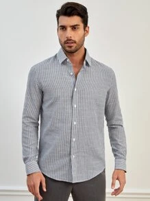 Manfinity VCAY Men Cotton Striped Print Shirt - Multicolor - View 4