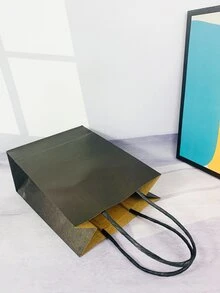 2 piezas Bolsa de regalo unicolor - Negro - Ver 4