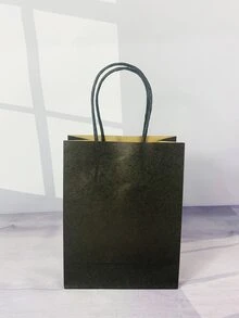 2 piezas Bolsa de regalo unicolor - Negro - Ver 5