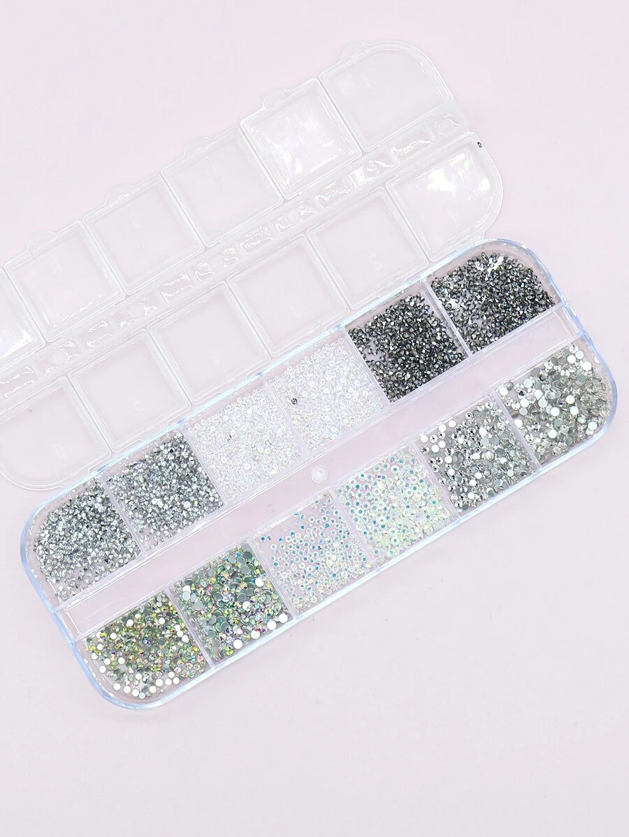 1盒水鑽美甲飾品 - 彩色 - 查看 1