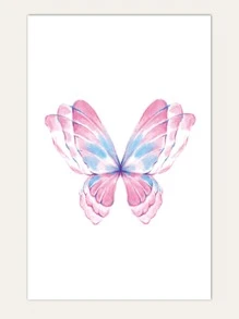 1 hoja Pegatina tatuaje con estampado de mariposa - Multicolor - Ver 2