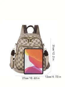 Ba lô chức năng in toàn bộ cho phụ nữ, tân binh & công nhân cổ trắng Túi đi học Túi sách cho trường học ngoài trời Di động, nhẹ - Nhiều màu - Xem 8