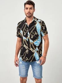 Manfinity NXTstreet Hombres Shorts en mezclilla algodón desgarro con lavado bajo de doblez - Lavado ligero - Ver 5