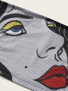 KD Designs Figure Graphic Tube Top - Multicolor - View 4