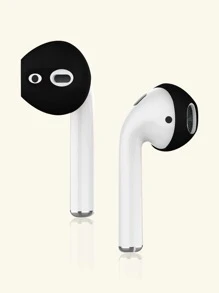 4pcs Silicone Headphone Earmuff - Black - View 2