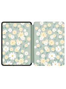 Floral Pattern Case Compatible With Kindle - Multicolor - View 2