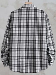 Manfinity Men Plaid Print Colourblock Shirt Without Tee - Multicolor - View 2