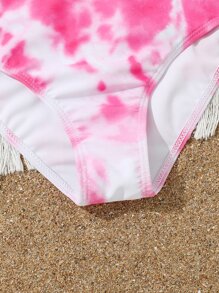 青少年扎染比基尼套装夏日海滩