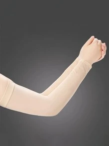 男士純色臂套 - 卡其色 - 查看 4