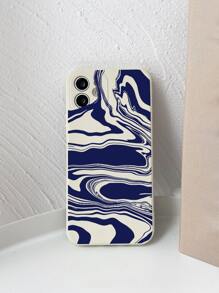 1pc Water Ripple Design Phone Case Compatible With Iphone 15/14/13/12/11, Xiaomi, Huawei, Samsung Galaxy S23 Protective Cover