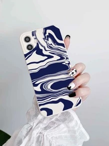 1pc Water Ripple Design Phone Case Compatible With Iphone 15/14/13/12/11, Xiaomi, Huawei, Samsung Galaxy S23 Protective Cover