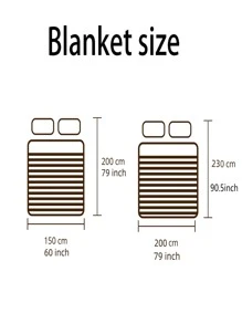 1pc Cartoon Graphic Blanket - Multicolor - View 2