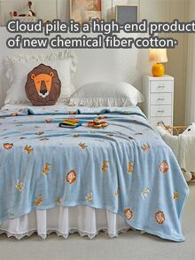 1pc Cartoon Graphic Blanket - Multicolor - View 5