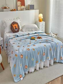 1pc Cartoon Graphic Blanket - Multicolor - View 8