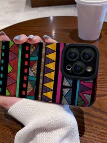 Funda para móvil con patrón geométrico - Multicolor - Ver 3