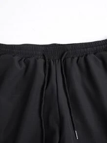 Manfinity RSRT Men 1pc Colourblock Shirt & 1pc Drawstring Waist Shorts - Multicolor - View 4